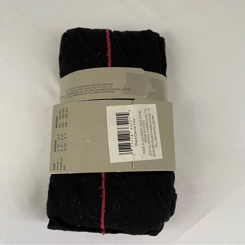 Hanes Silk Reflections Women's Hanes Diamond Panel Tights size M
